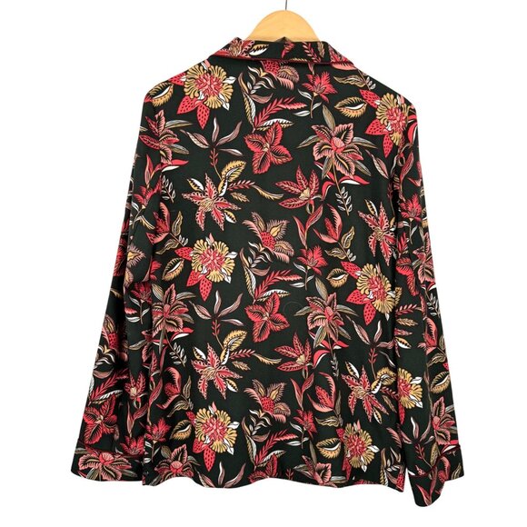 scotch & soda Drapey Maison Floral Blazer boho retro cocktail sz XL - Picture 7 of 7